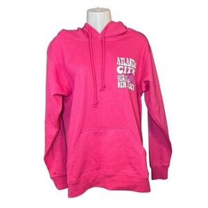 Atlantic City New Jersey Save The Turtles Graphic Tunic Length Hoodie Small